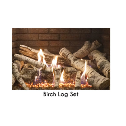 Log Set, 10-pc., Burncrete, Birch