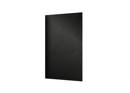 Black Ceramic Glass walls with matte black ceiling and floor