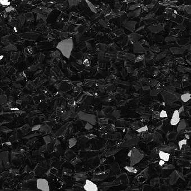 Empire Comfort Systems 14 Black Polished Crushed Glass, Approx. 1 sq. ft. (DG1BKP)