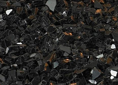 Empire Comfort Systems 14 Black Polished Crushed Glass, Approx. 1 sq. ft. (DG1BKP)