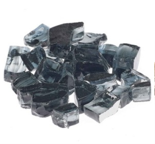 Athena Fireglass 1/2" Vesper Black Reflective Glass Media (Per Pound) (RFG-10-VB)