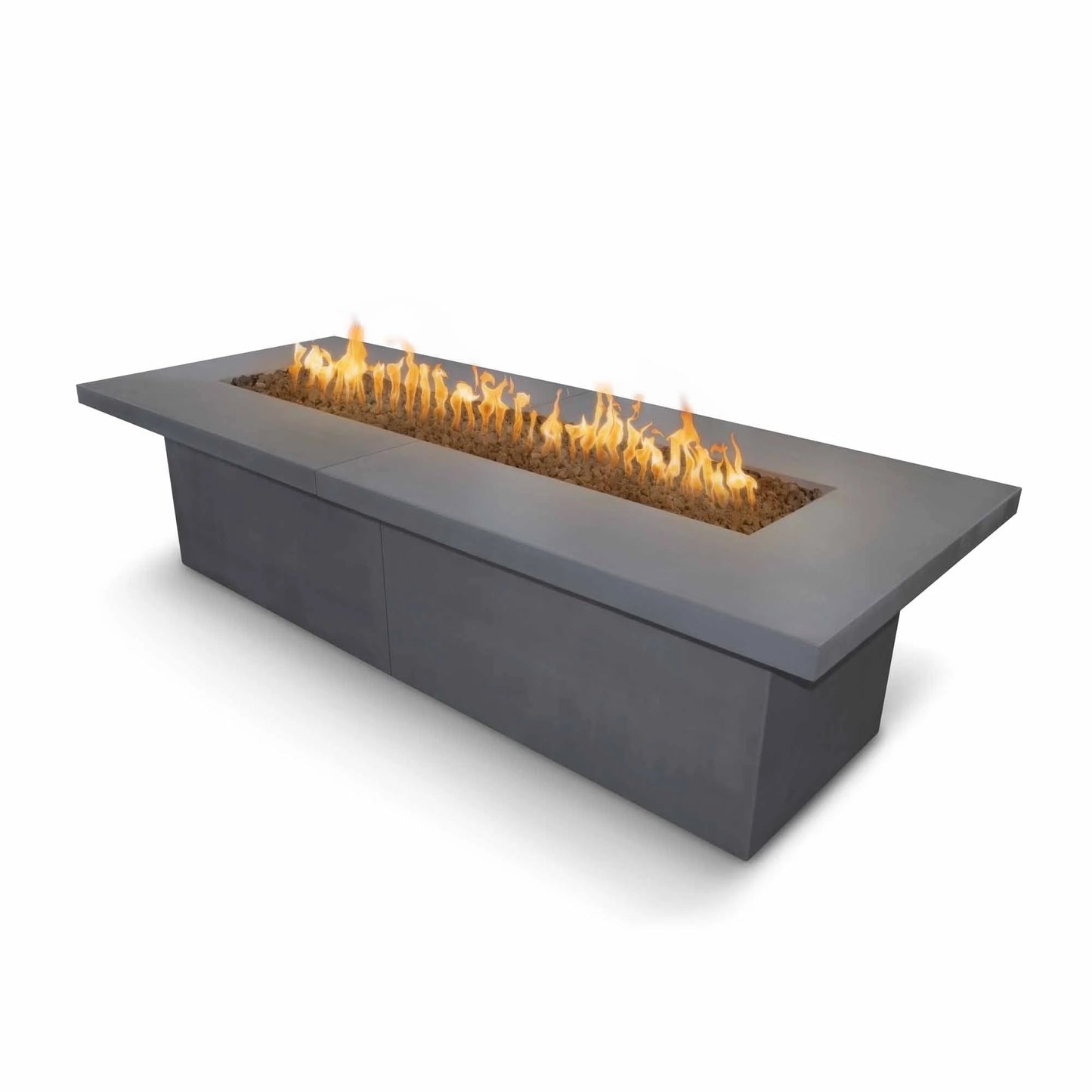 Newport Fire Table - 72" x 36", Match Lit, White Limestone (Liquid Propane)