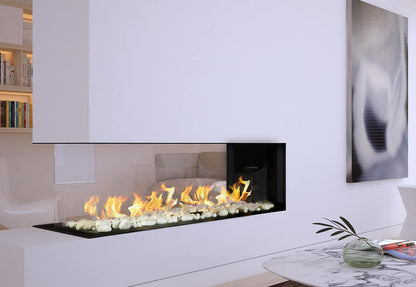 Flare Frameless Room Definer High Glass Fireplace 100 (96"W X 24"H)