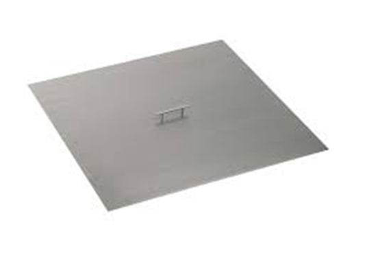 42 Square Stainless Steel Cover - Stainless Steel Handle