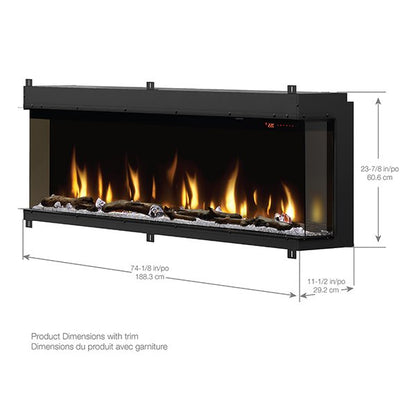 Dimplex IgniteXL® Bold 88" Built-In Linear Electric Fireplace (XLF8817-XD)