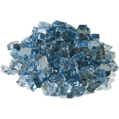 Athena Fireglass 1/2" Adriatic Topaz Reflective Glass Media (Per Pound) (RFG-10-AT)