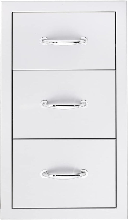 Summerset Professional Grills 17" North American Stainless Steel Triple Drawer - SSDR3-17