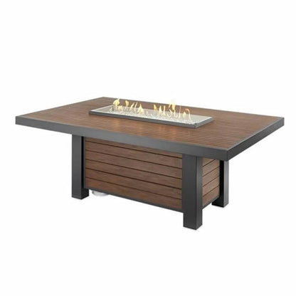 Outdoor Great Room Kenwood Linear Dining Height Fire Table