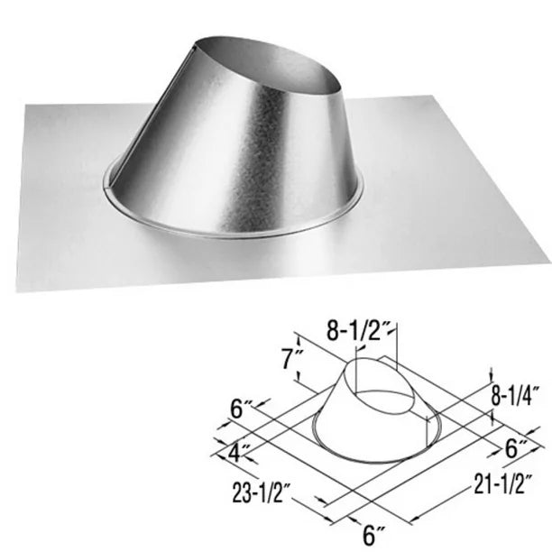 Flashing 0/12-6/12 (4x6) Direct Vent (943)