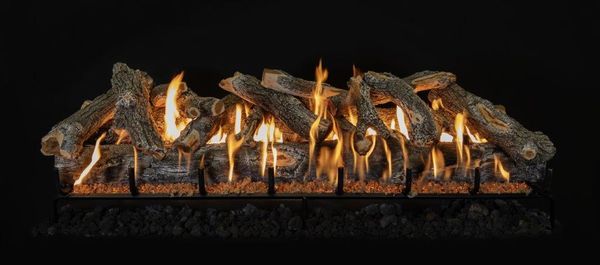 Grand Canyon Gas Logs Arizona Weathered Oak Jumbo 60 15 Piece Gas Log Set (JUMBOAWO60LOGS)