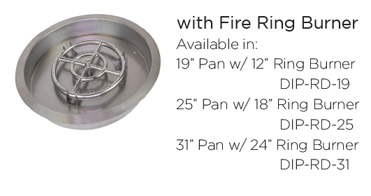 Athena 19 Stainless Steel Drop-In Round Pan with 12 Burner (DIP-RD-19)