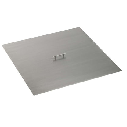 42 Square Stainless Steel Cover - Stainless Steel Handle