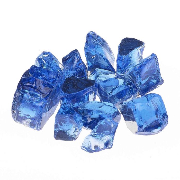 Athena Fireglass 1/2" Poseidon Blue Reflective Glass Media (Per Pound) (RFG-10-PB)