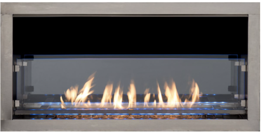 Superior  Astria Barcelona Lights 48 Vent Free Linear Outdoor Fireplace with Electronic Ignition, Natural Gas (ODLVF48ZEN) (F4494)