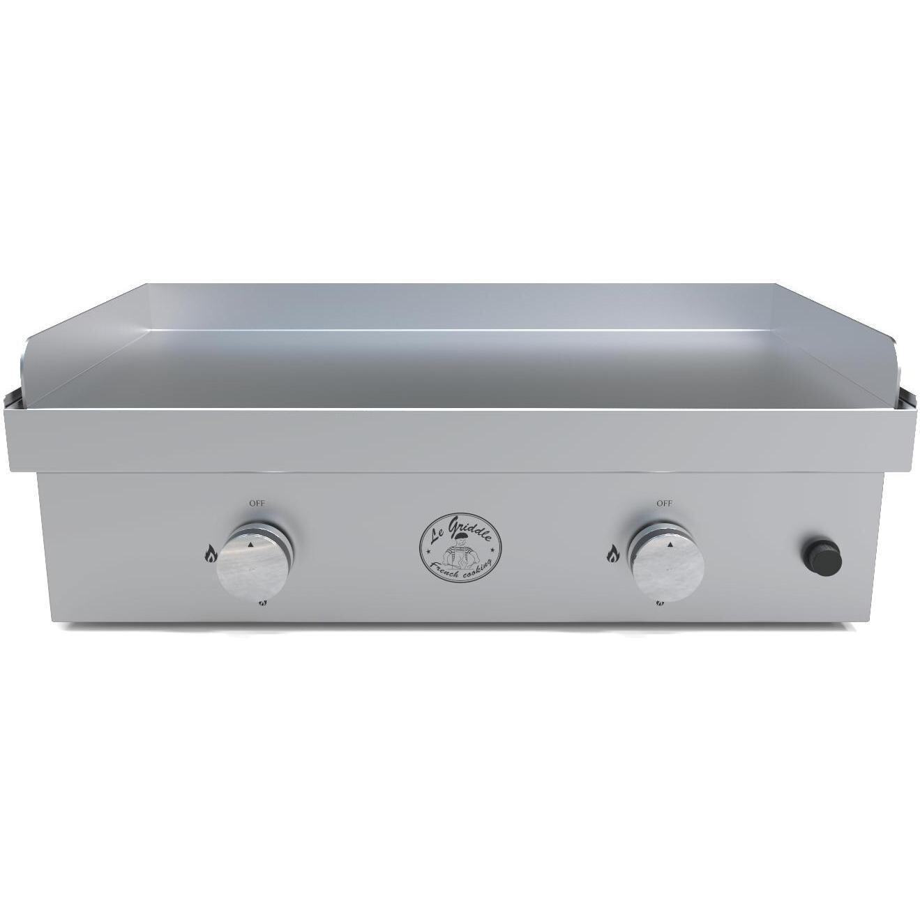 Le Griddle 30" Stainless Steel 2 Burner Griddle, Natural Gas or Propane (GFE75)