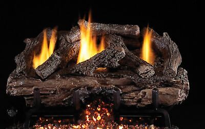 24 VF Charred Aged Split Oak Logs Only  (1) CHAS-24