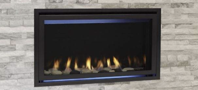 Jade 42 direct vent gas fireplace with IntelliFire Touch ignition system (NG