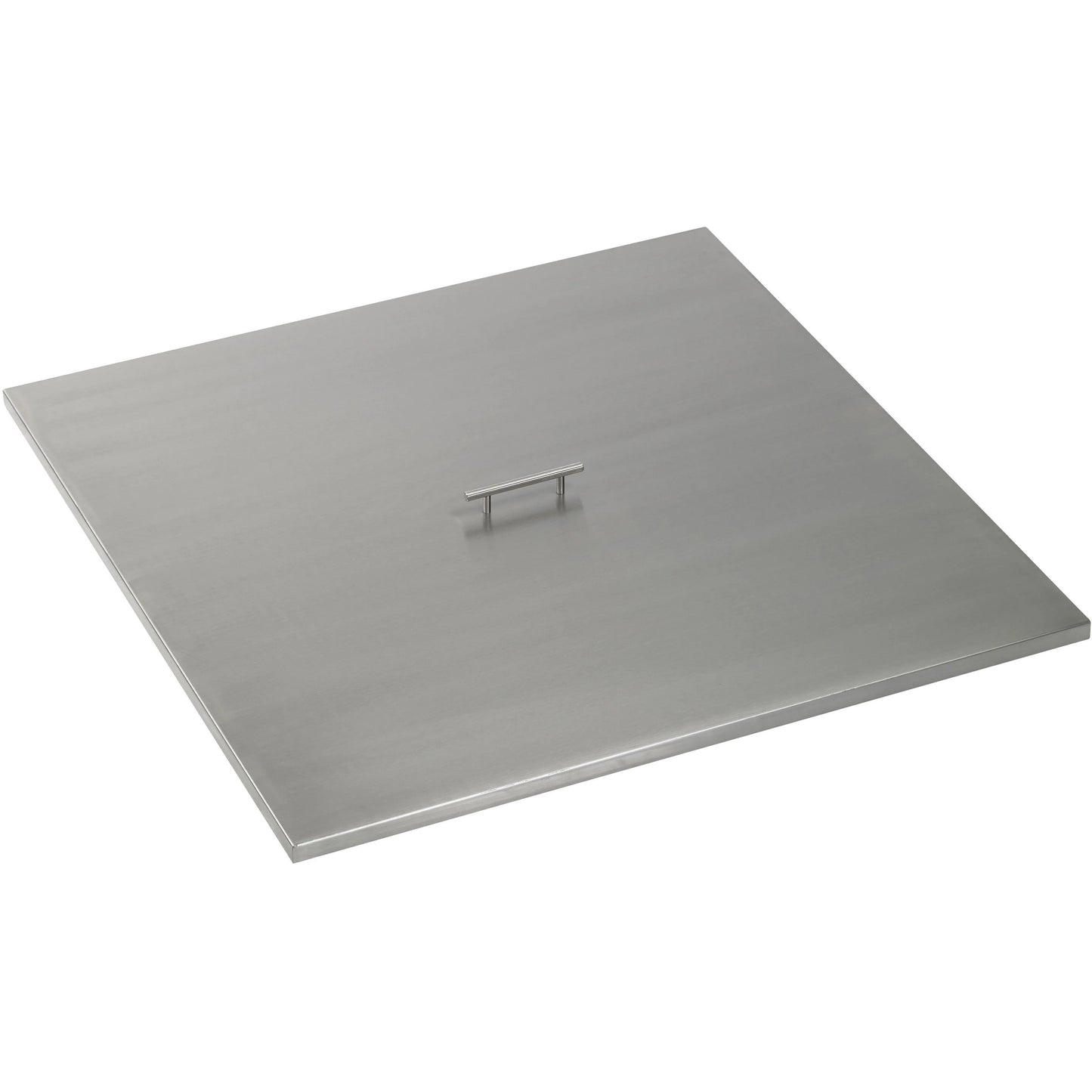 42 Square Stainless Steel Cover - Stainless Steel Handle