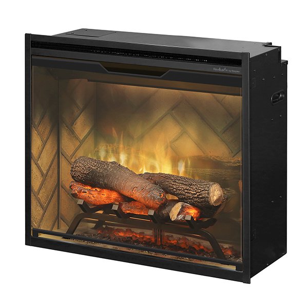 Dimplex Revillusion® 24 Built-In Firebox with Revillusion® Flame Technology and Herringbone Backer (RBF24DLX)